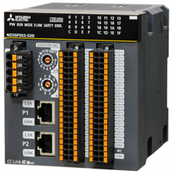 三菱cc-link NZ2GFCF1-32D 32點 DC24V（漏型）輸入，遠程模塊、FCN式
